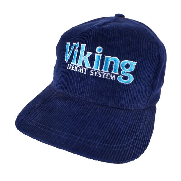 Vintage Viking Freight System Corduroy Trucker Hat - Picture 1 of 5